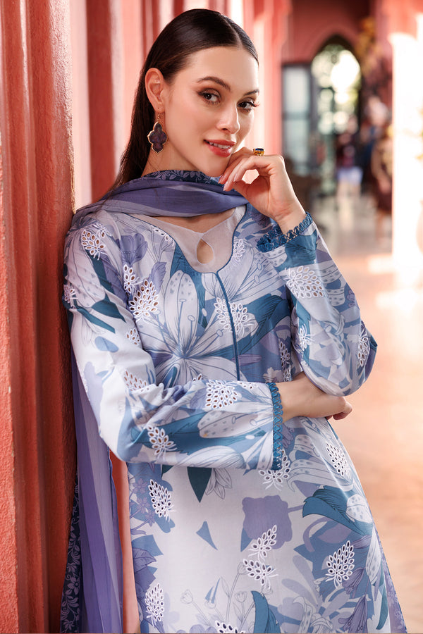 Farasha | Printed Essentials | Blue Passion - House Of Hania