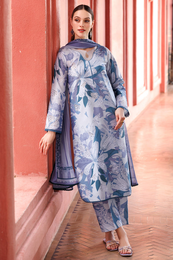 Farasha | Printed Essentials | Blue Passion - House Of Hania