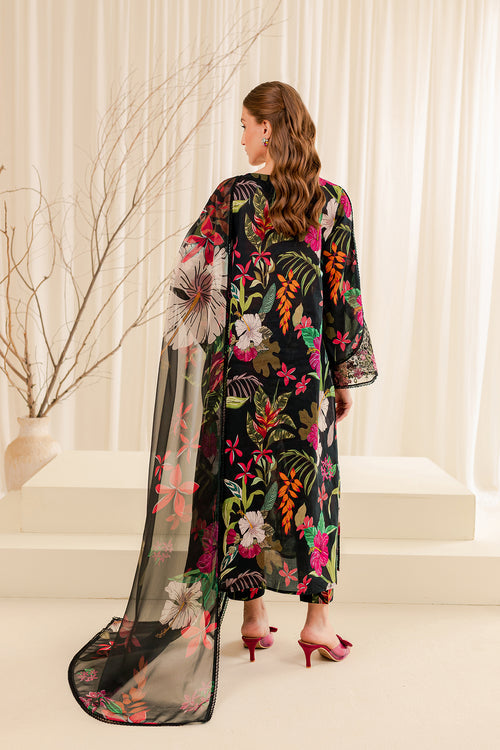 Farasha | Printed Essentials | EBONY PASSION - House Of Hania