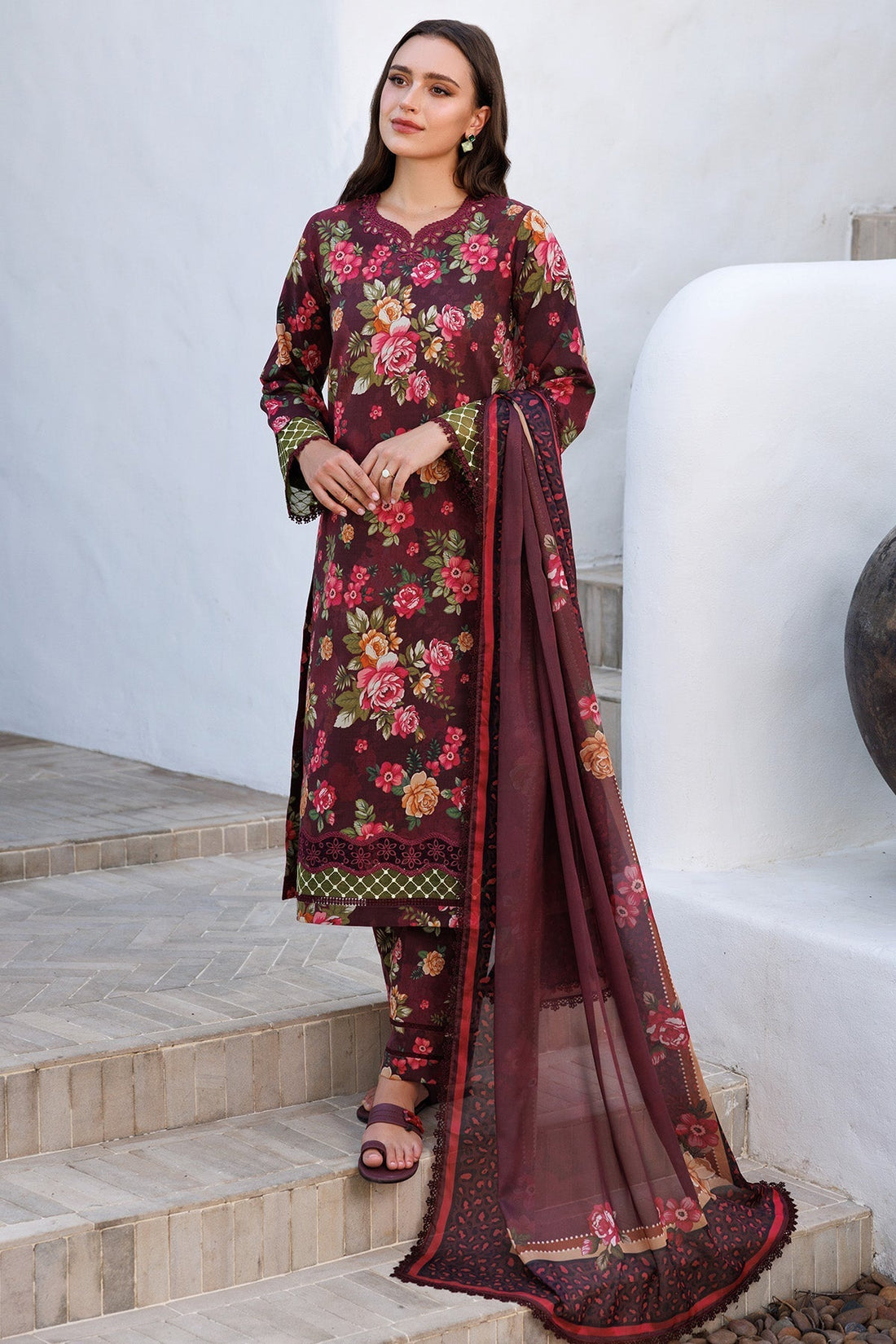 Farasha | Printed Essentials | Floral Berry - House Of Hania