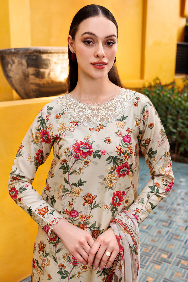 Farasha | Printed Essentials | Ivory Dusk - House Of Hania