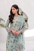 Farasha | Printed Essentials | MINT BREEZE - House Of Hania