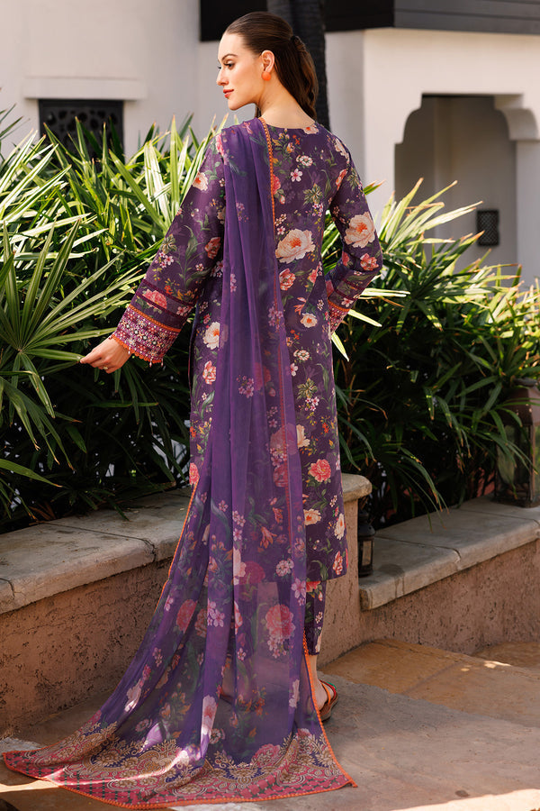 Farasha | Printed Essentials | Majestic Purple - House Of Hania