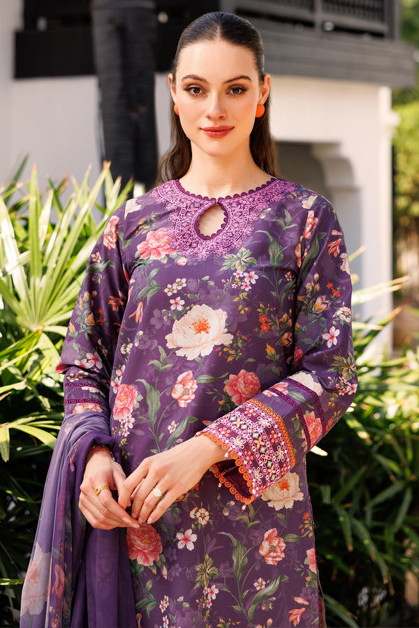 Farasha | Printed Essentials | Majestic Purple - House Of Hania