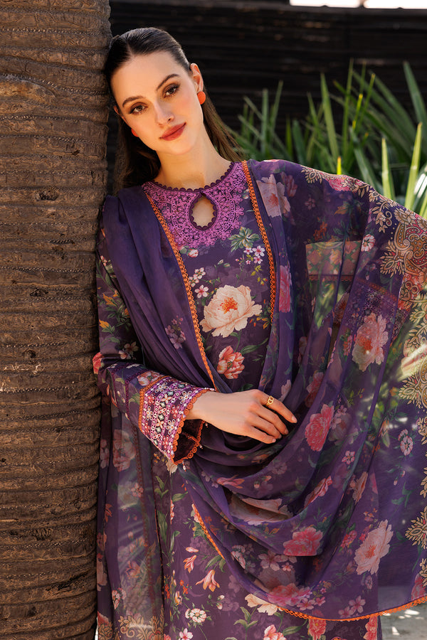 Farasha | Printed Essentials | Majestic Purple - House Of Hania