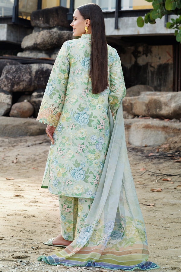 Farasha | Printed Essentials | Mint Bloom - House Of Hania