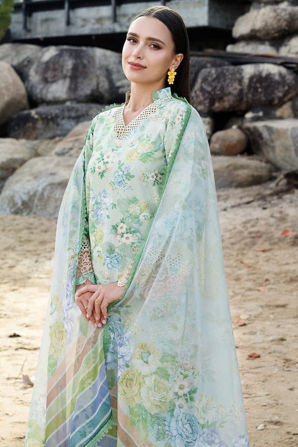 Farasha | Printed Essentials | Mint Bloom - House Of Hania