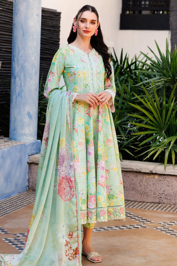 Farasha | Printed Essentials | Mint Dew - House Of Hania