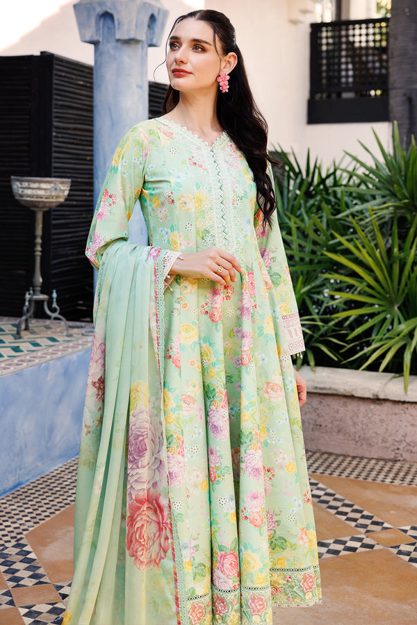 Farasha | Printed Essentials | Mint Dew - House Of Hania