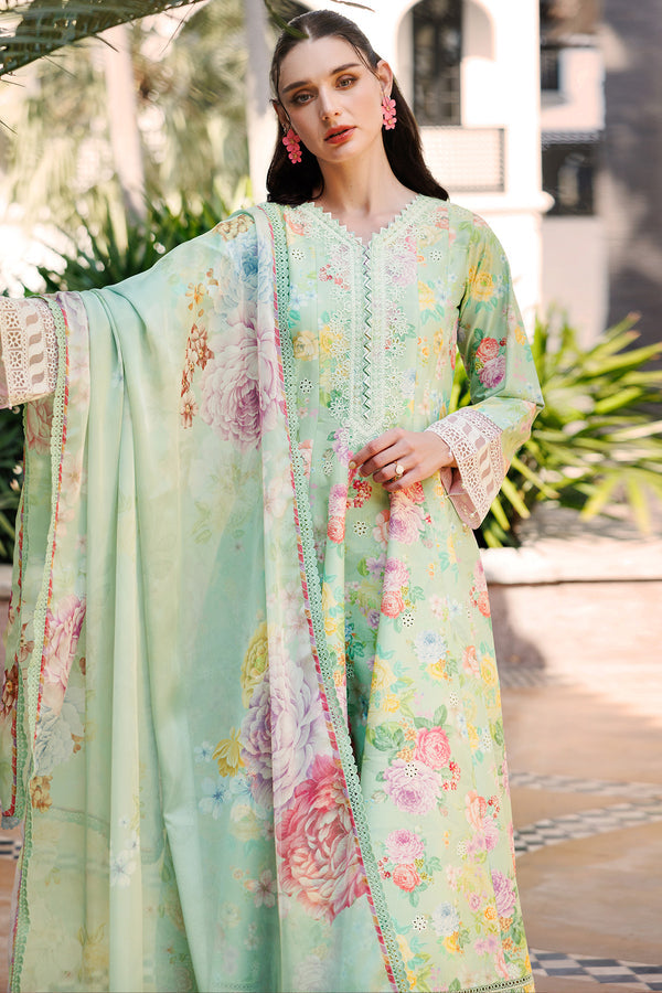Farasha | Printed Essentials | Mint Dew - House Of Hania