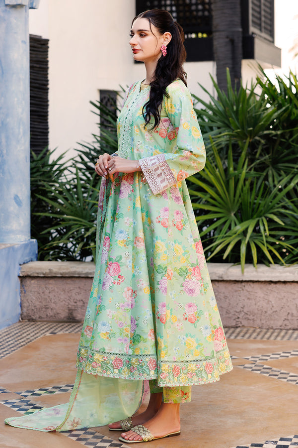 Farasha | Printed Essentials | Mint Dew - House Of Hania