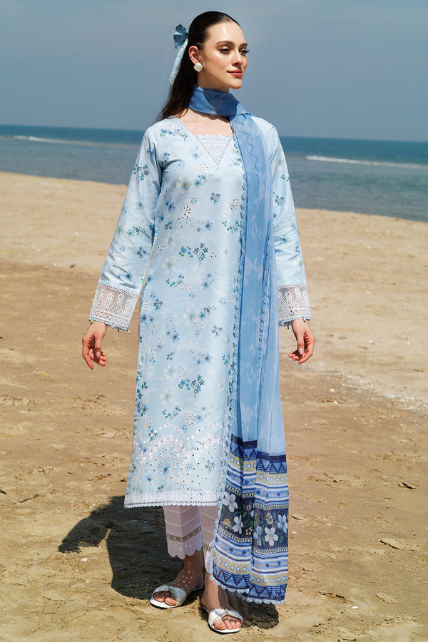 Farasha | Printed Essentials | Moonlit Blue - House Of Hania