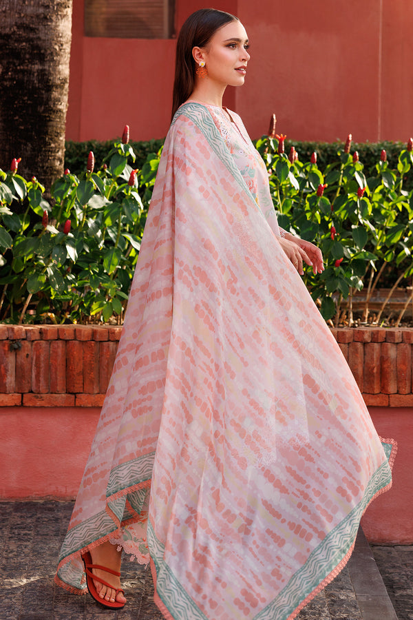 Farasha | Printed Essentials | Peach Glow - House Of Hania