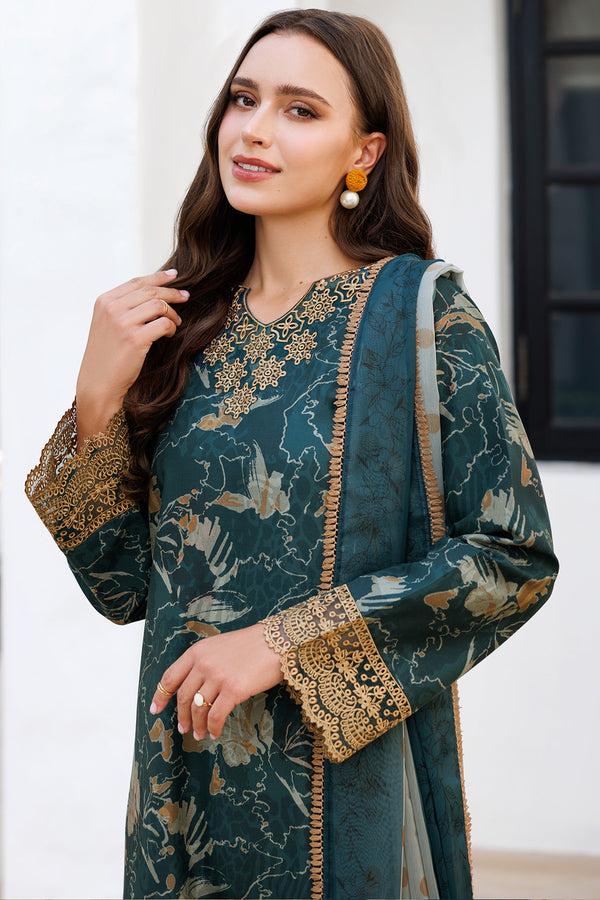 Farasha | Printed Essentials | Teal Bell - House Of Hania