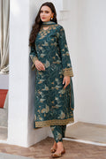 Farasha | Printed Essentials | Teal Bell - House Of Hania
