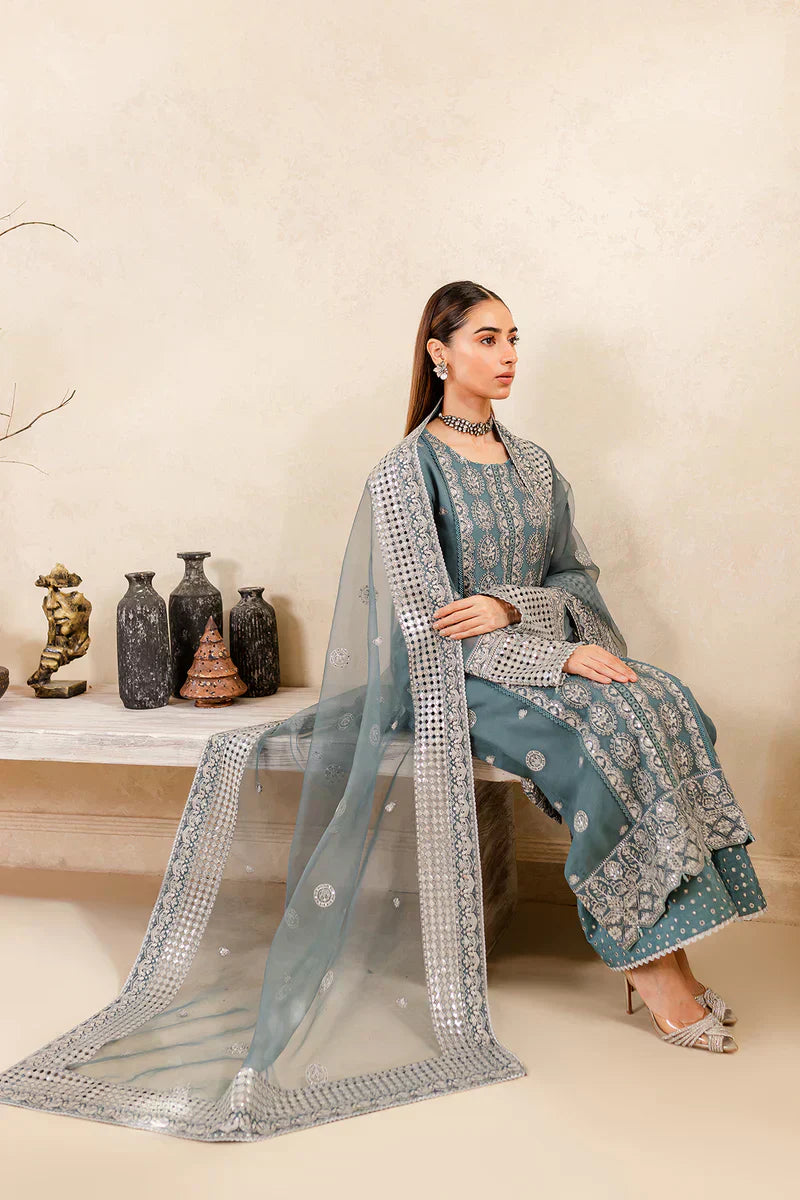 Farasha | Ritizer Festive Formals | Aqua Flora - House Of Hania
