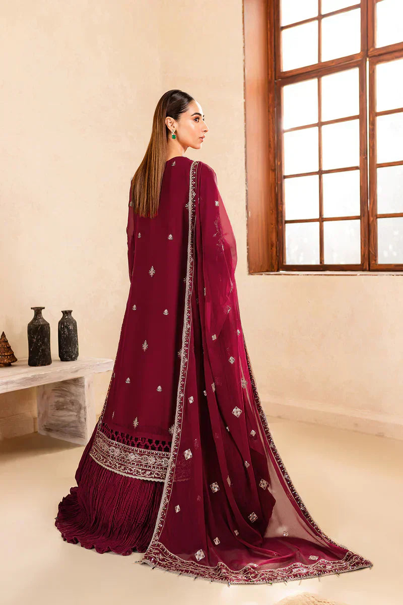 Farasha | Ritizer Festive Formals | Majestic Rouge - House Of Hania