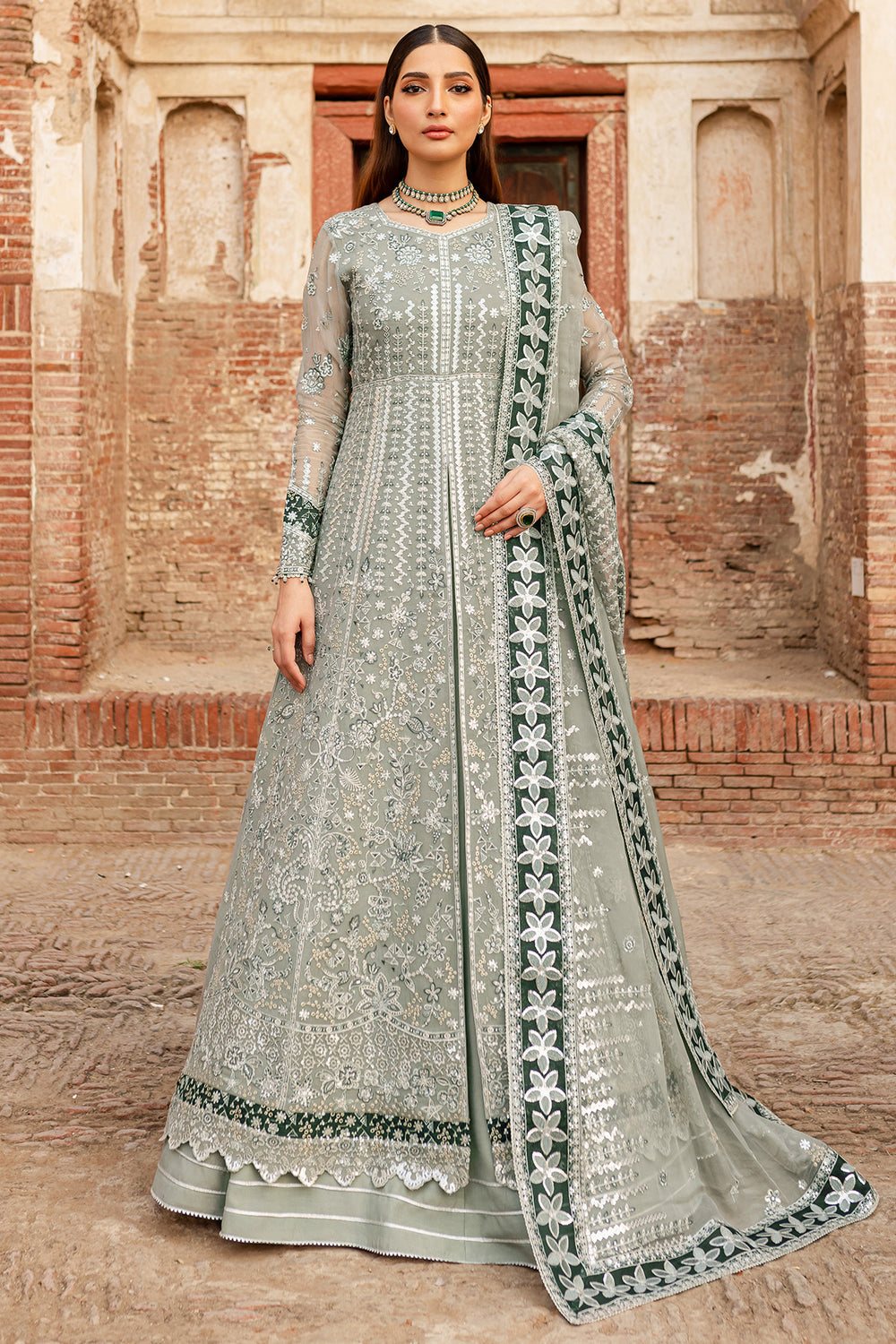 Farasha | Ritzier Wedding Formals |  Grey Veil - House Of Hania