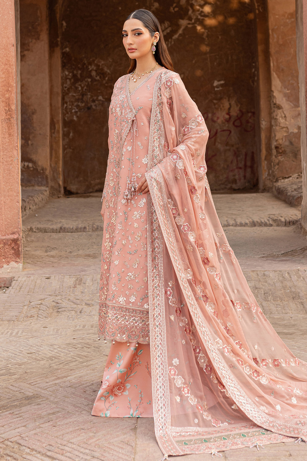 Farasha | Ritzier Wedding Formals |  Peach Bell - House Of Hania