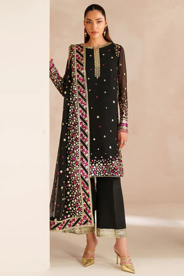 Farasha | STITCHED FORMALS ’26 | Black Cascade - House Of Hania