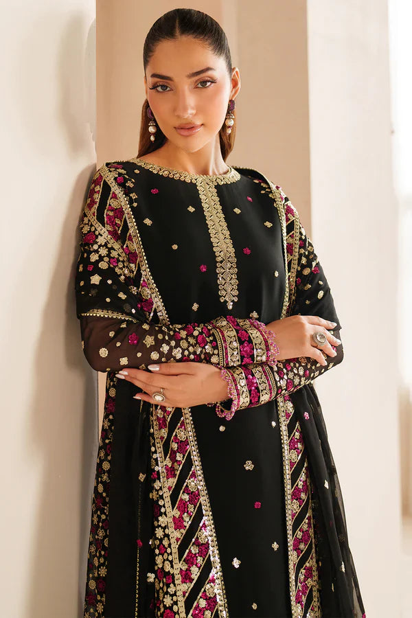 Farasha | STITCHED FORMALS ’26 | Black Cascade - House Of Hania