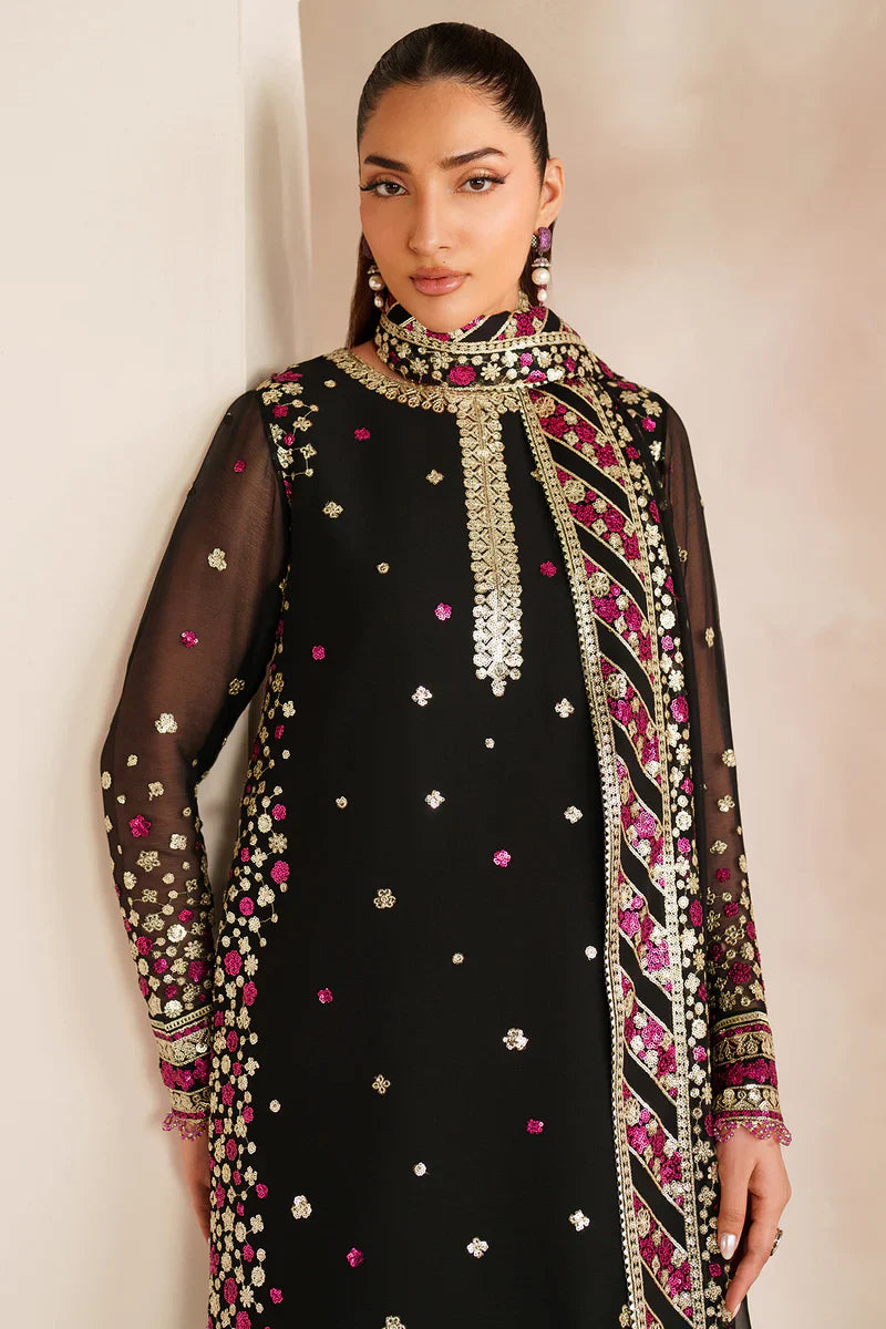 Farasha | STITCHED FORMALS ’26 | Black Cascade - House Of Hania