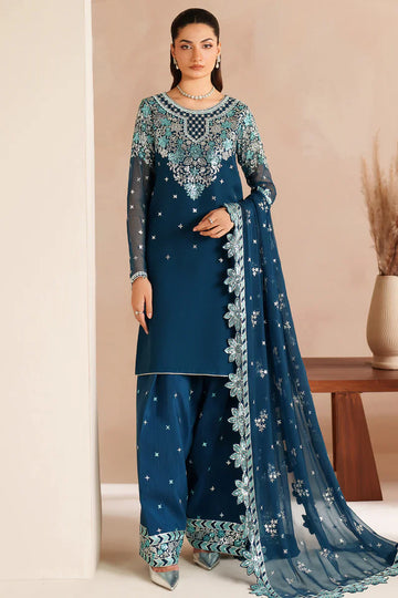 Farasha | STITCHED FORMALS ’26 | Cobalt Haze - House Of Hania