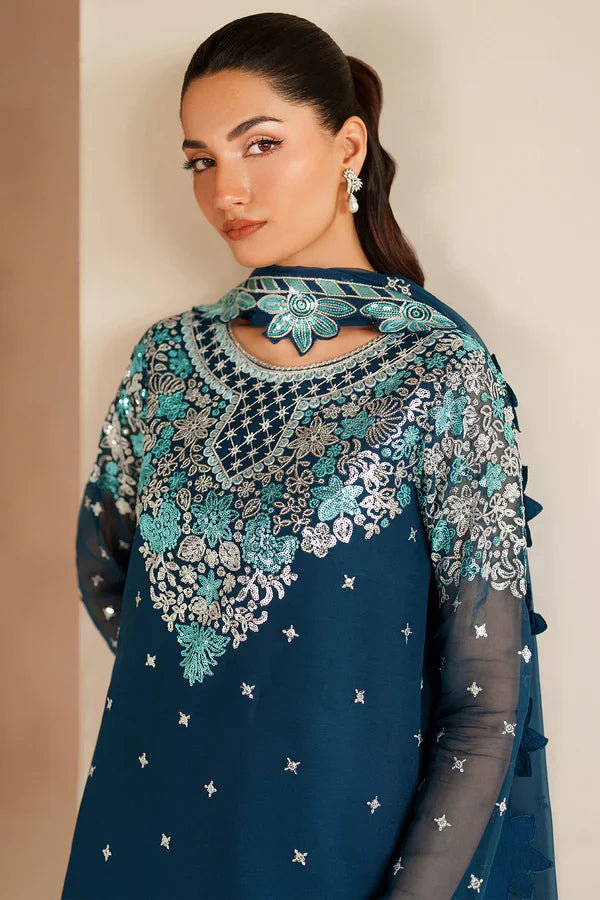 Farasha | STITCHED FORMALS ’26 | Cobalt Haze - House Of Hania