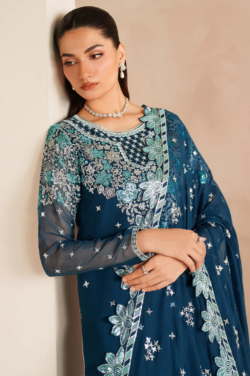Farasha | STITCHED FORMALS ’26 | Cobalt Haze - House Of Hania