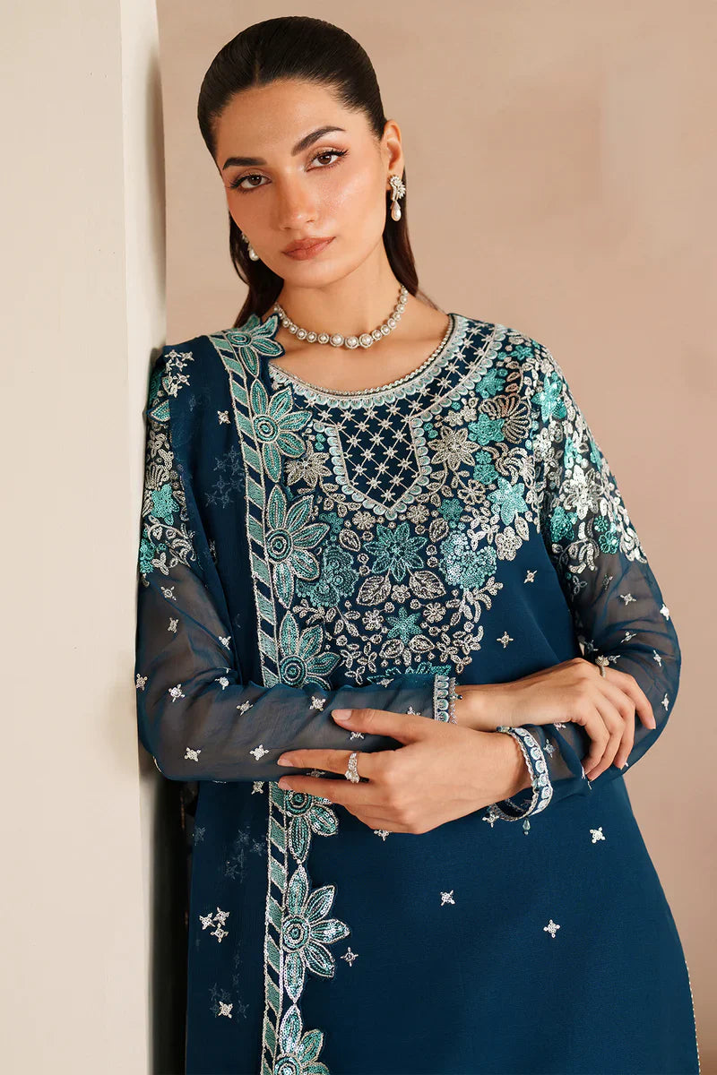 Farasha | STITCHED FORMALS ’26 | Cobalt Haze - House Of Hania