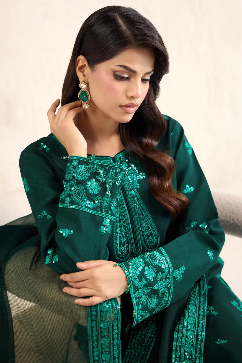 Farasha | STITCHED FORMALS ’26 | Emerald Luxe - House Of Hania