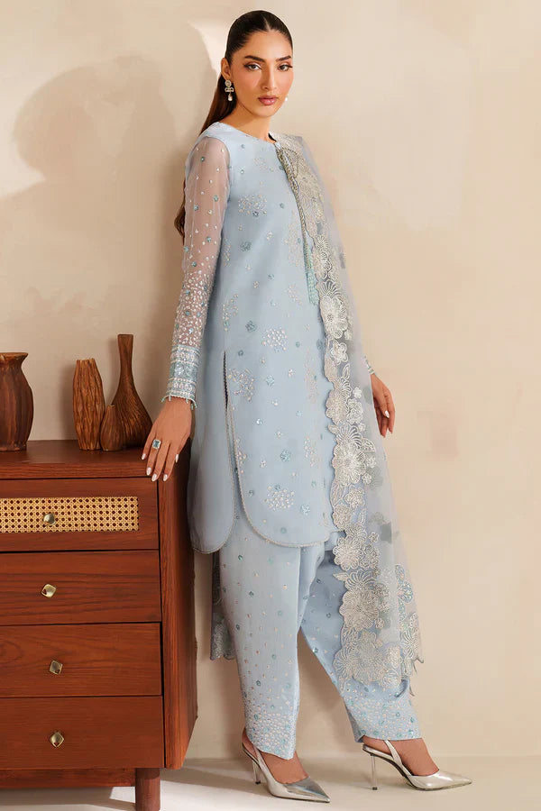 Farasha | STITCHED FORMALS ’26 | Frosted Mist - House Of Hania