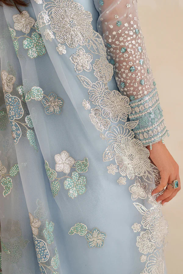 Farasha | STITCHED FORMALS ’26 | Frosted Mist - House Of Hania