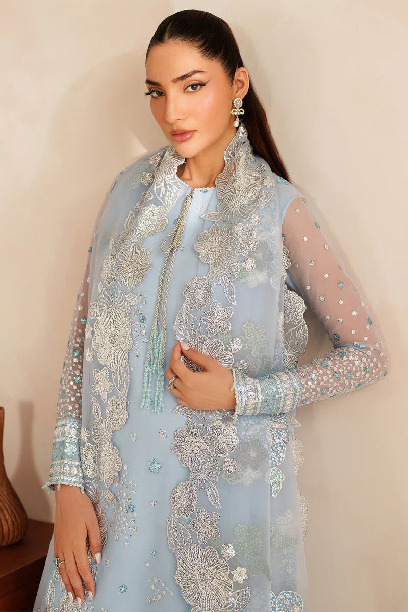 Farasha | STITCHED FORMALS ’26 | Frosted Mist - House Of Hania