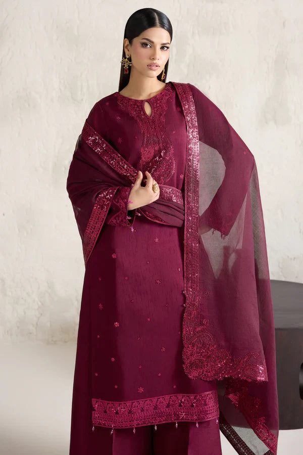 Farasha | STITCHED FORMALS ’26 | Fuchsia Glow - House Of Hania