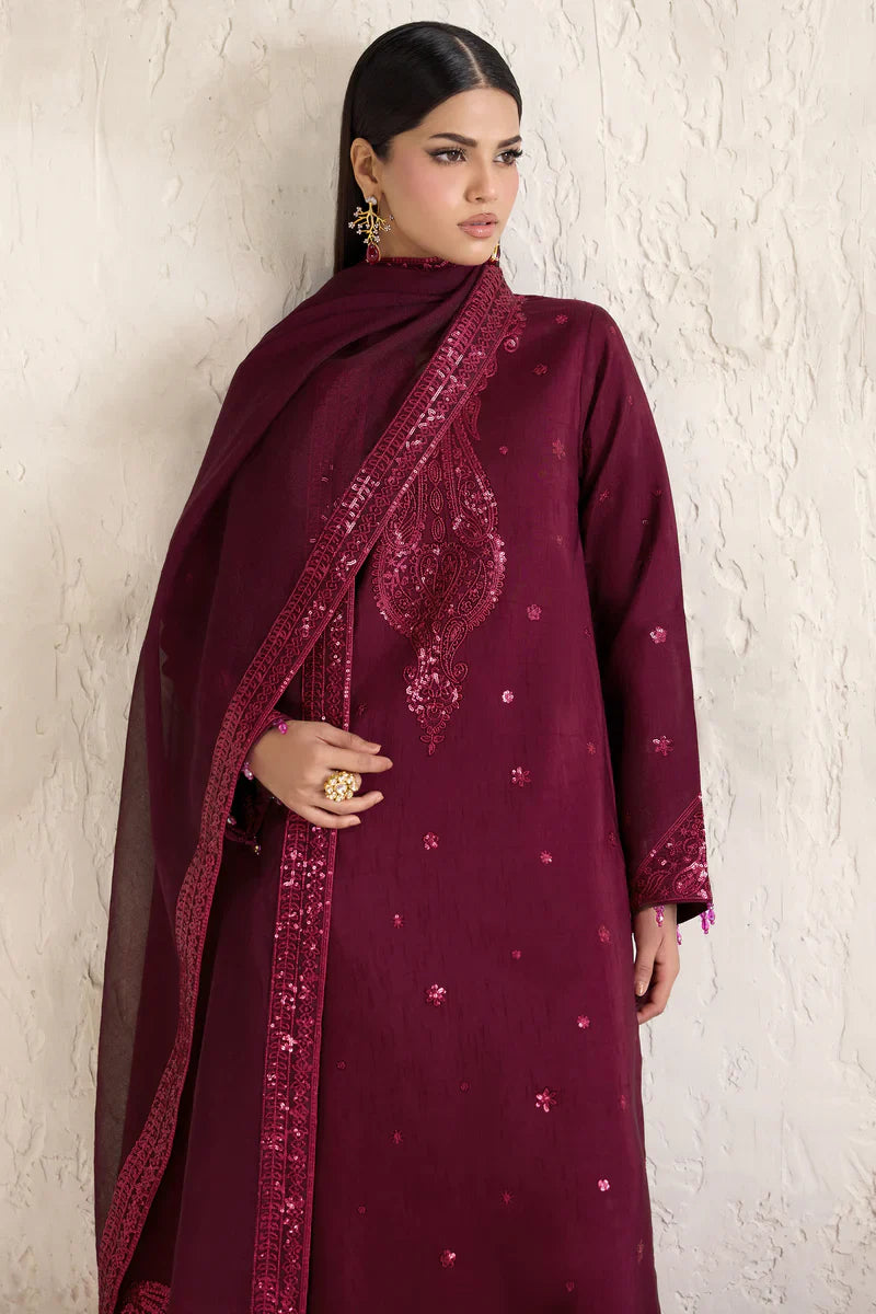 Farasha | STITCHED FORMALS ’26 | Fuchsia Glow - House Of Hania