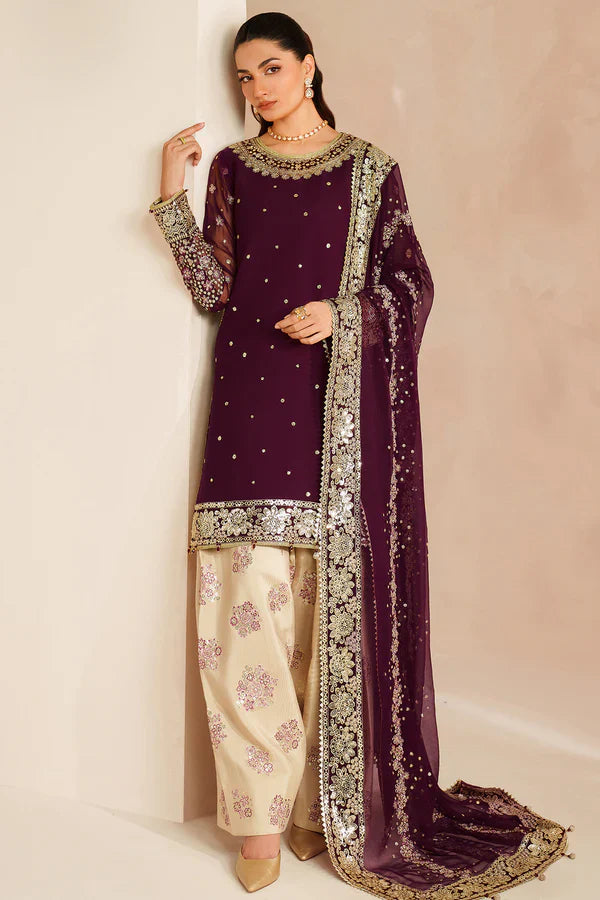 Farasha | STITCHED FORMALS ’26 | Maple Glow - House Of Hania