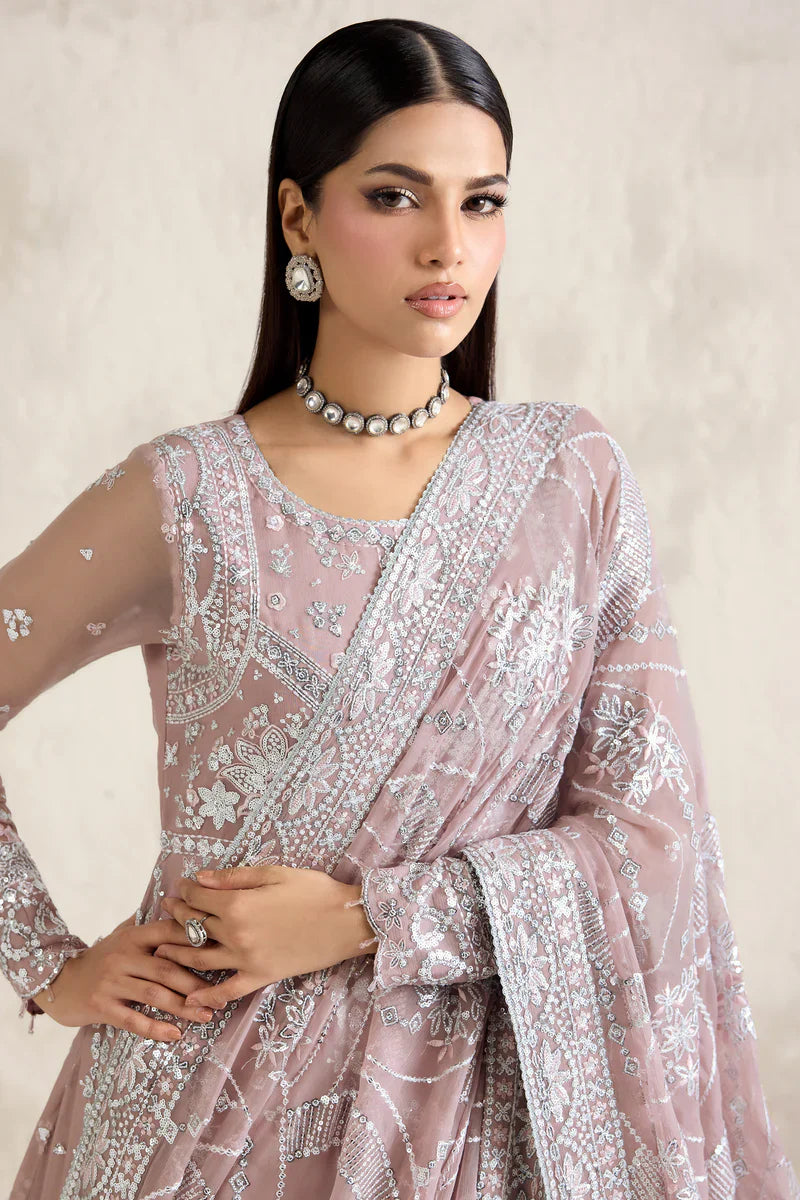 Farasha | STITCHED FORMALS ’26 | Mauve Pearl - House Of Hania
