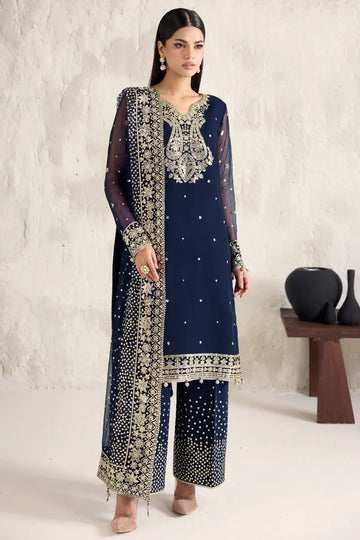 Farasha | STITCHED FORMALS ’26 | Navy Lumina - House Of Hania