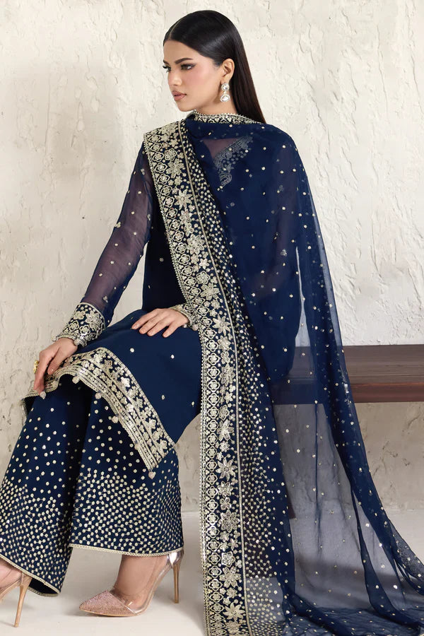 Farasha | STITCHED FORMALS ’26 | Navy Lumina - House Of Hania
