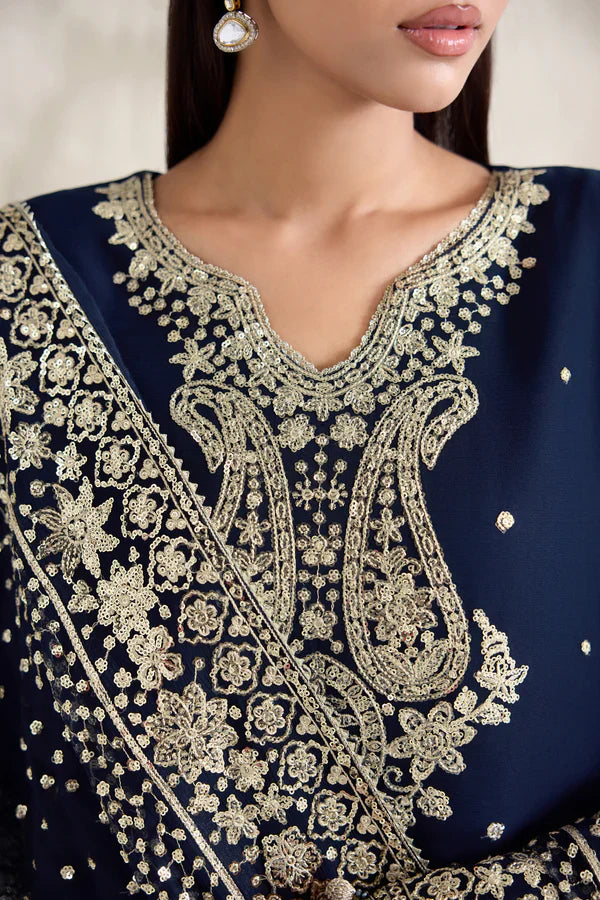 Farasha | STITCHED FORMALS ’26 | Navy Lumina - House Of Hania