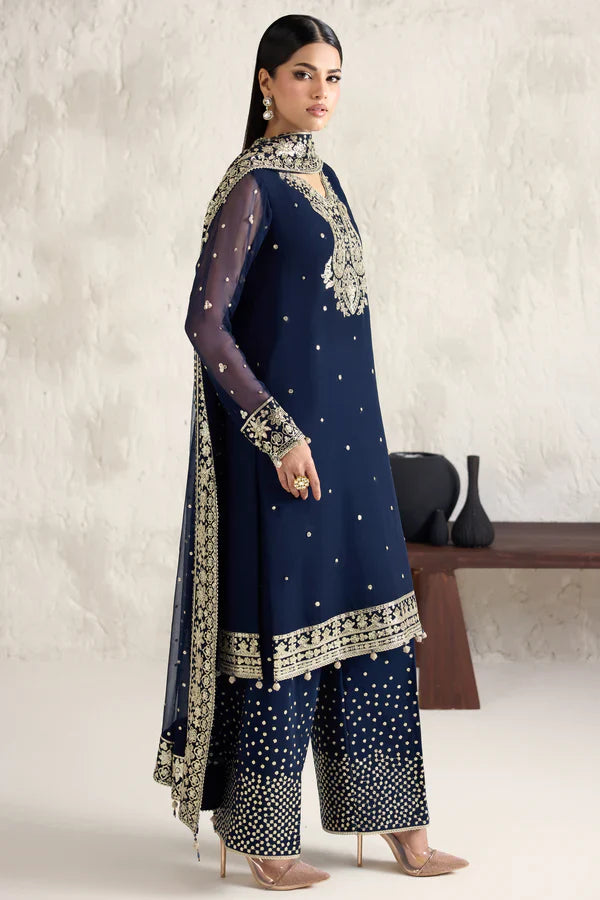 Farasha | STITCHED FORMALS ’26 | Navy Lumina - House Of Hania