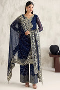 Farasha | STITCHED FORMALS ’26 | Navy Lumina - House Of Hania