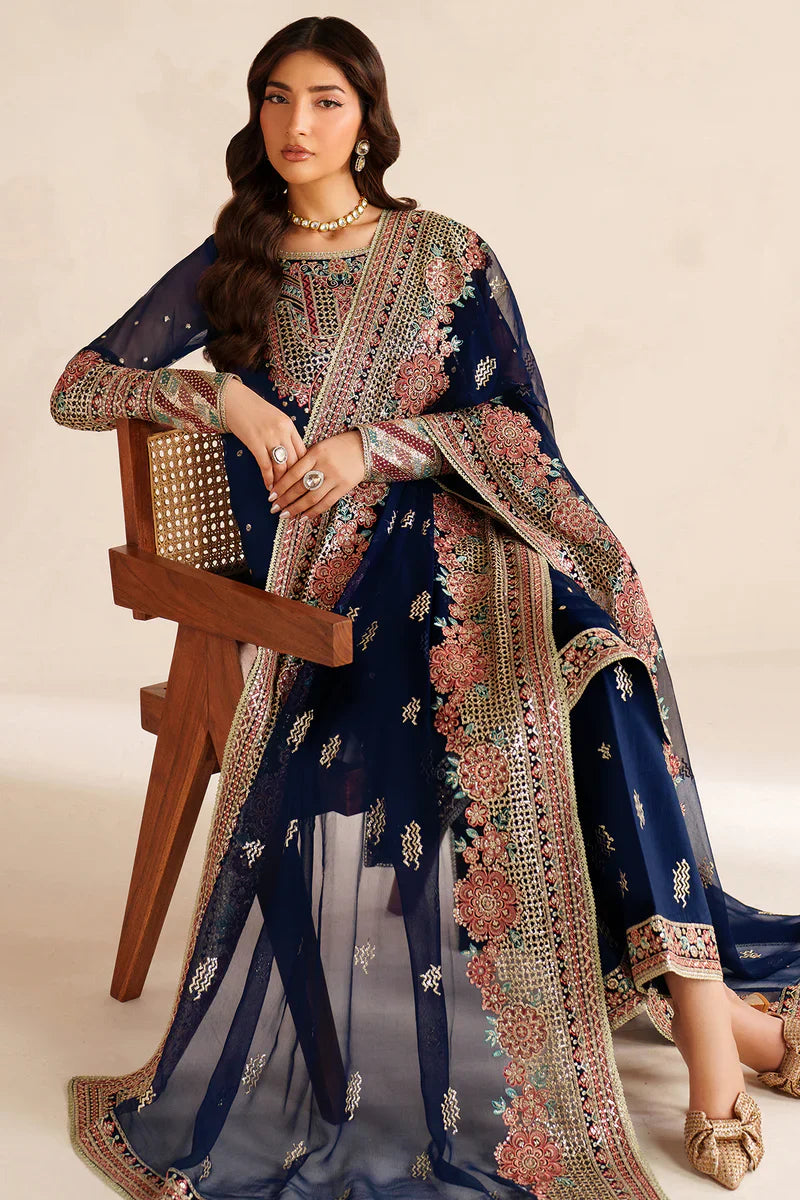 Farasha | STITCHED FORMALS ’26 | Navy Lux - House Of Hania