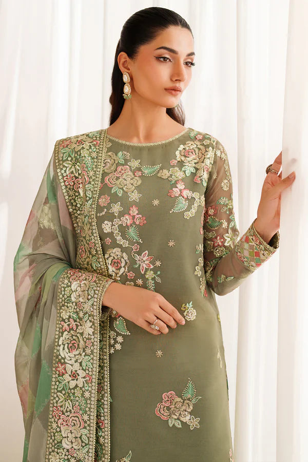 Farasha | STITCHED FORMALS ’26 | Olive Dazzle - House Of Hania