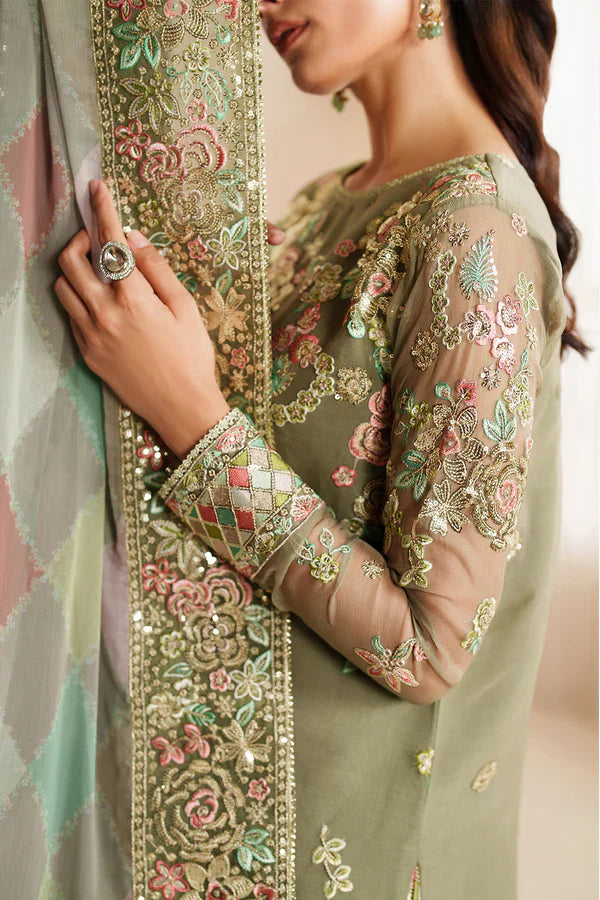 Farasha | STITCHED FORMALS ’26 | Olive Dazzle - House Of Hania