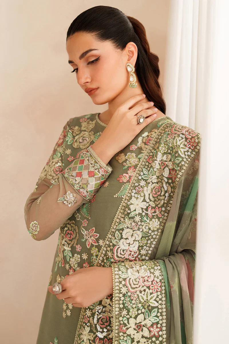Farasha | STITCHED FORMALS ’26 | Olive Dazzle - House Of Hania