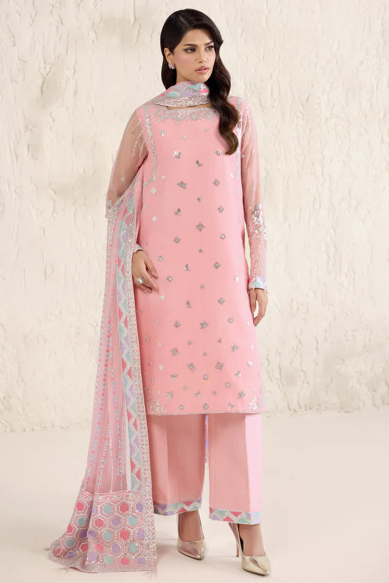 Farasha | STITCHED FORMALS ’26 | Pastel Rose - House Of Hania