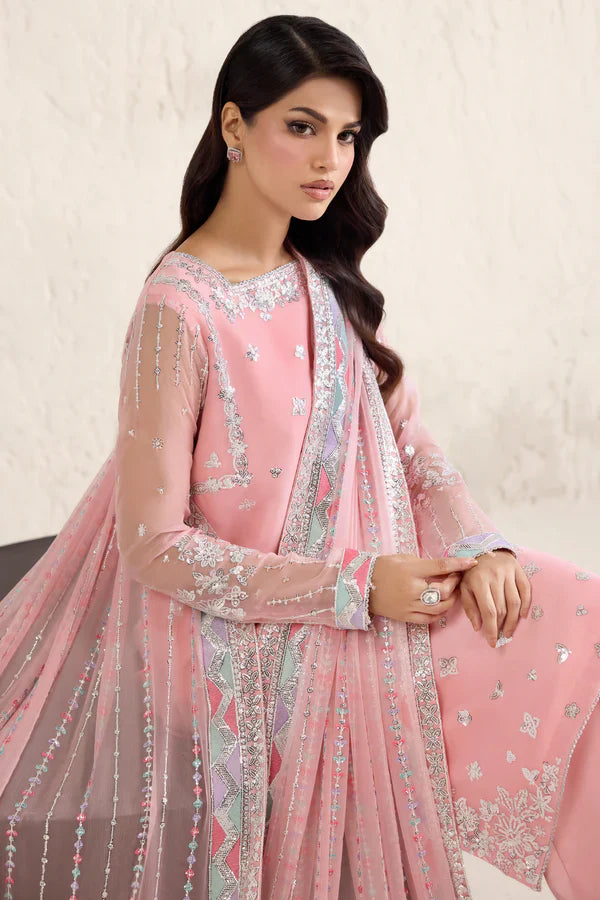 Farasha | STITCHED FORMALS ’26 | Pastel Rose - House Of Hania