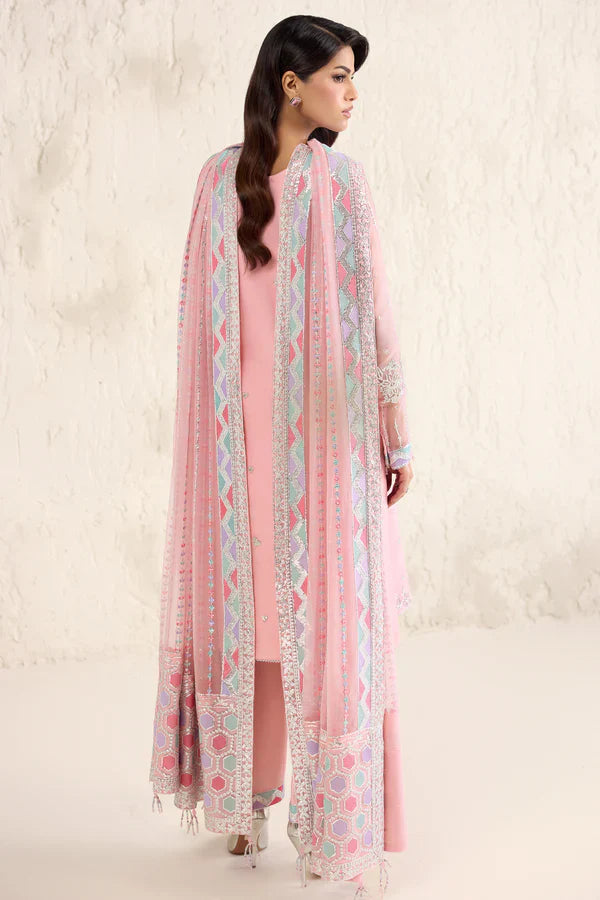 Farasha | STITCHED FORMALS ’26 | Pastel Rose - House Of Hania